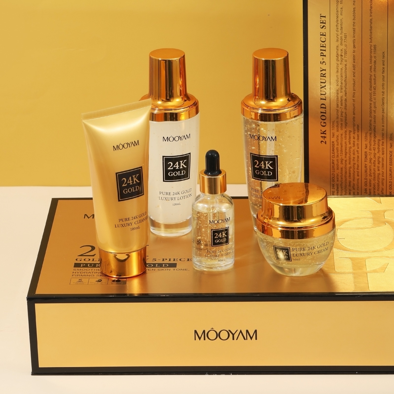 Luxury Skincare Lines - 24-каратное золото, роскошный увлажняющий набор против